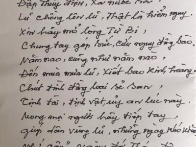 Gratitude letter from Xin Hay Chung Tay - SuNhuMinh